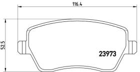 BREMBO P68033 - PASTILLA DE FRENO