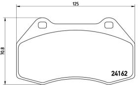 BREMBO P68036 - PASTILLA DE FRENO