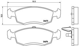 BREMBO P68039 - PASTILLA DE FRENO