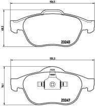 BREMBO P68040 - PASTILLA DE FRENO