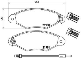 BREMBO P68042 - PASTILLA DE FRENO