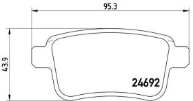 BREMBO P68043 - PASTILLA DE FRENO