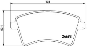 BREMBO P68044 - PASTILLA DE FRENO