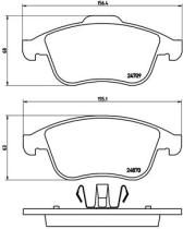 BREMBO P68045 - PASTILLA DE FRENO