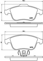 BREMBO P68046 - PASTILLA DE FRENO