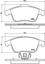 BREMBO P68047 - PASTILLA DE FRENO