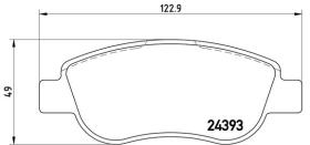 BREMBO P68049 - PASTILLA DE FRENO