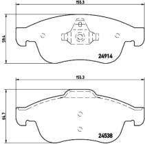 BREMBO P68050 - PASTILLA DE FRENO