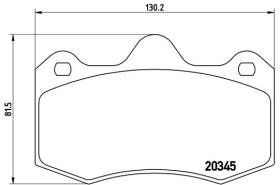 BREMBO P68051 - PASTILLA DE FRENO