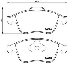 BREMBO P68052 - PASTILLA DE FRENO