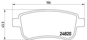 BREMBO P68054 - PASTILLA DE FRENO