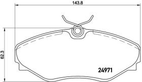 BREMBO P68055 - PASTILLA DE FRENO