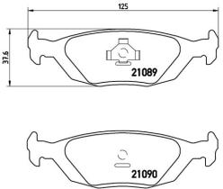 BREMBO P71003 - PASTILLA DE FRENO