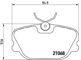 BREMBO P71004 - PASTILLA DE FRENO