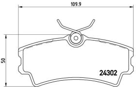 BREMBO P72001 - PASTILLA DE FRENO