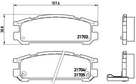 BREMBO P78005 - PASTILLA DE FRENO