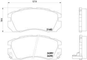 BREMBO P78007 - PASTILLA DE FRENO