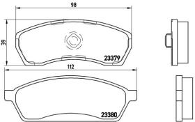 BREMBO P78008 - PASTILLA DE FRENO