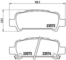 BREMBO P78011 - PASTILLA DE FRENO