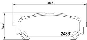 BREMBO P78014 - PASTILLA DE FRENO