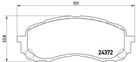 BREMBO P78015 - PASTILLA DE FRENO