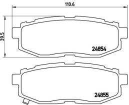 BREMBO P78018 - PASTILLA DE FRENO