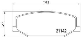 BREMBO P79001 - PASTILLA DE FRENO