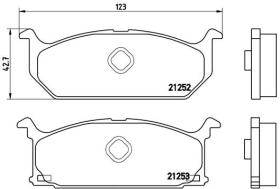 BREMBO P79003 - PASTILLA DE FRENO