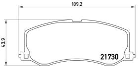 BREMBO P79004 - PASTILLA DE FRENO