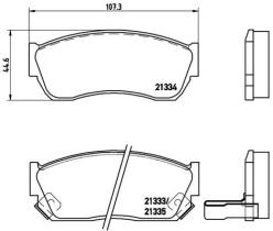 BREMBO P79005 - PASTILLA DE FRENO