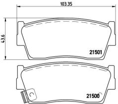 BREMBO P79006 - PASTILLA DE FRENO