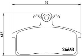 BREMBO P79007 - PASTILLA DE FRENO