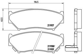 BREMBO P79008 - PASTILLA DE FRENO