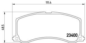 BREMBO P79010 - PASTILLA DE FRENO