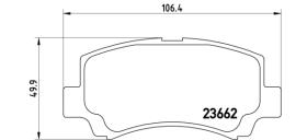 BREMBO P79011 - PASTILLA DE FRENO