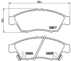 BREMBO P79014 - PASTILLA DE FRENO