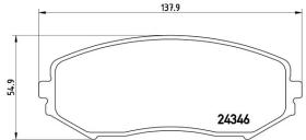 BREMBO P79018 - PASTILLA DE FRENO