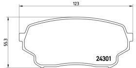 BREMBO P79019 - PASTILLA DE FRENO