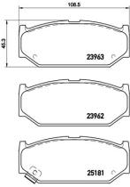 BREMBO P79023 - PASTILLA DE FRENO