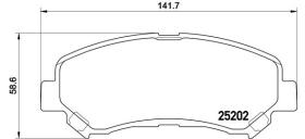 BREMBO P79028 - PASTILLA DE FRENO