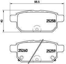 BREMBO P79029 - PASTILLA DE FRENO