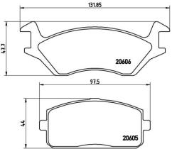 BREMBO P83004 - PASTILLA DE FRENO