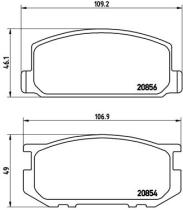 BREMBO P83005 - PASTILLA DE FRENO