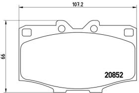 BREMBO P83006 - PASTILLA DE FRENO