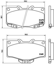 BREMBO P83009 - PASTILLA DE FRENO