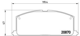 BREMBO P83011 - PASTILLA DE FRENO