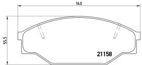 BREMBO P83013 - PASTILLA DE FRENO