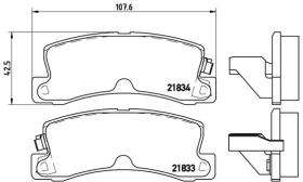 BREMBO P83015 - PASTILLA DE FRENO