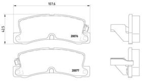 BREMBO P83017 - PASTILLA DE FRENO