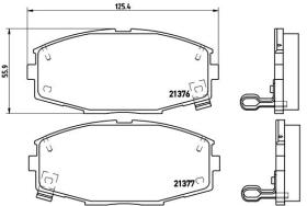 BREMBO P83020 - PASTILLA DE FRENO